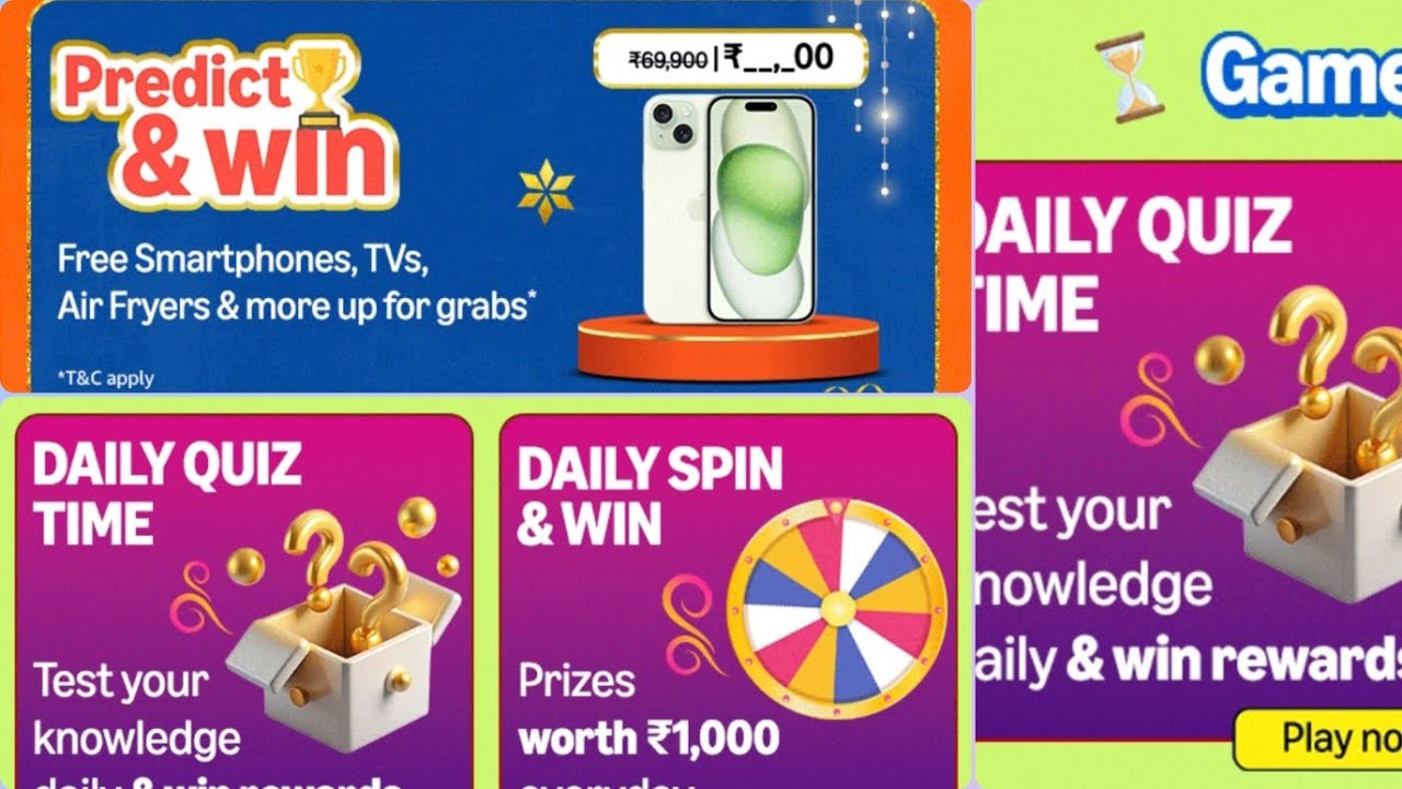 Amazon Predict & Win Quiz Answer Today I Amazon Quiz Answer Today I Daily Quiz Answer Today