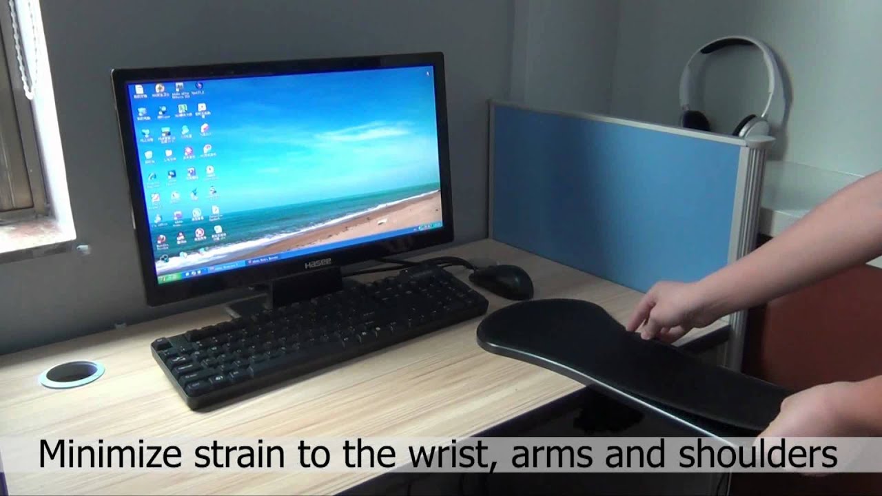 Ergonomic Computer Armrest Adjustable for desk and chair