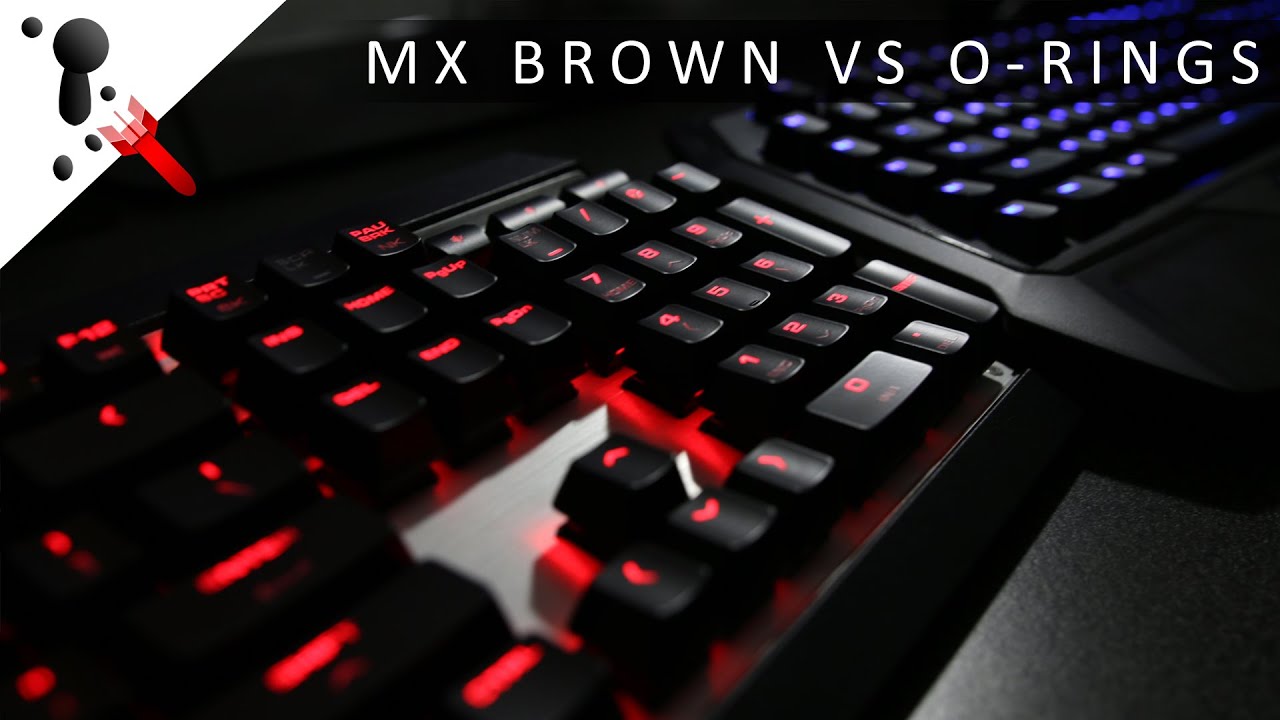 (110 wpm) Fast Typing Sound Test: Cherry MX Brown VS Brown+O-Rings