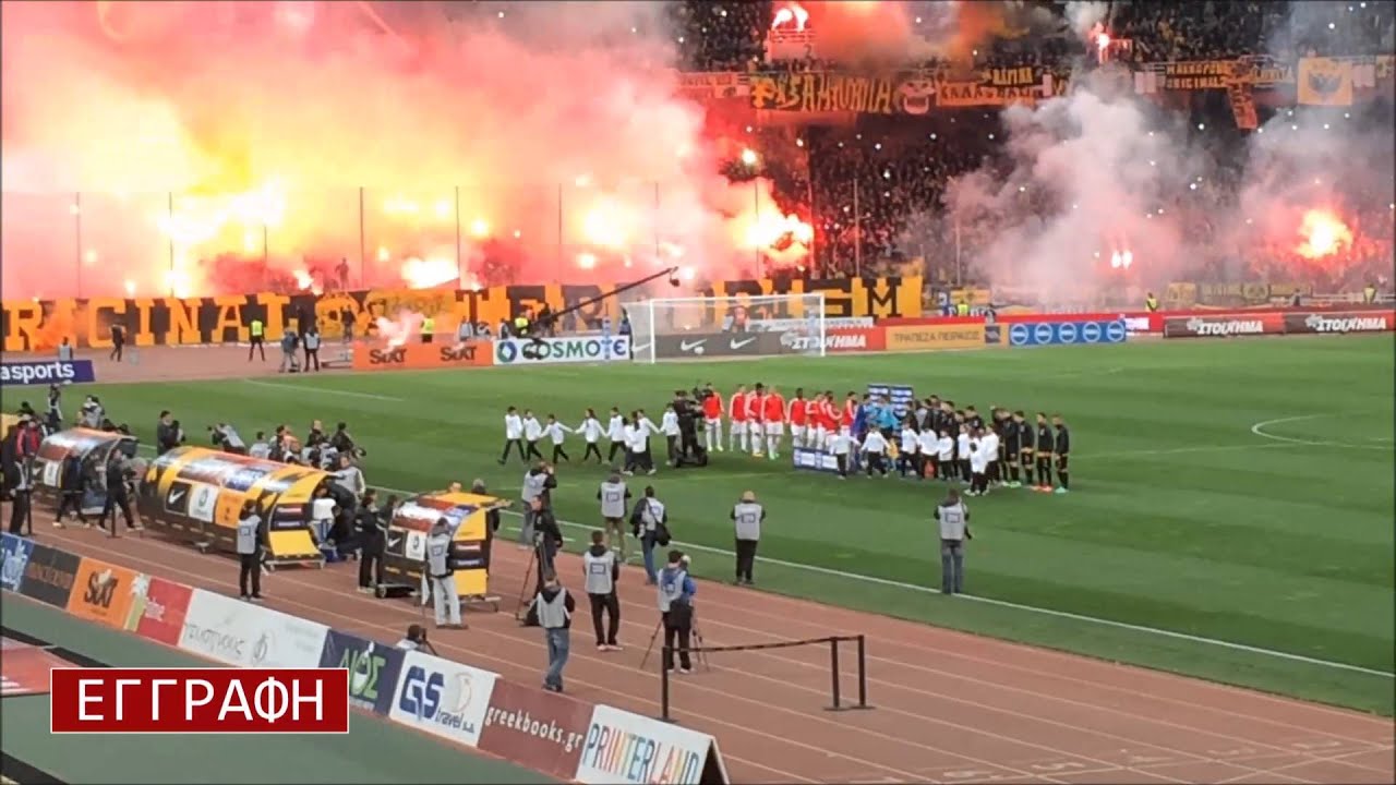 ΑΕΚ 1-0 Ολυμπιακός (Η Είσοδος των Ομάδων | 13/02/2016)