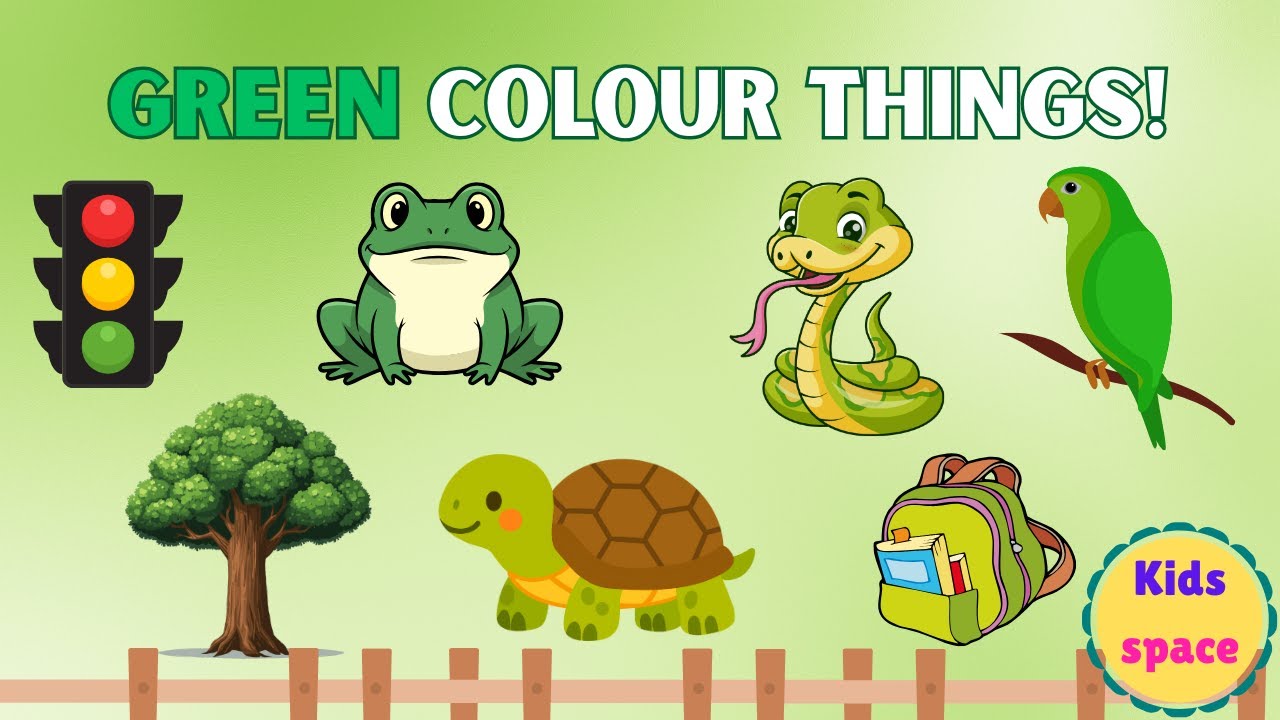 Green Things!Learn things which are green!Educational video for kids#kids #kidsvideo #learning#green