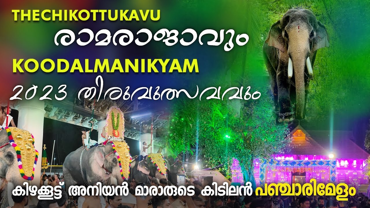 രാമരാജാവും കൂടൽമാണിക്യം ഉത്സവവും 2023 🔥 | thechikottukavu ramachandran | Koodalmanikyam ulsavam 2023