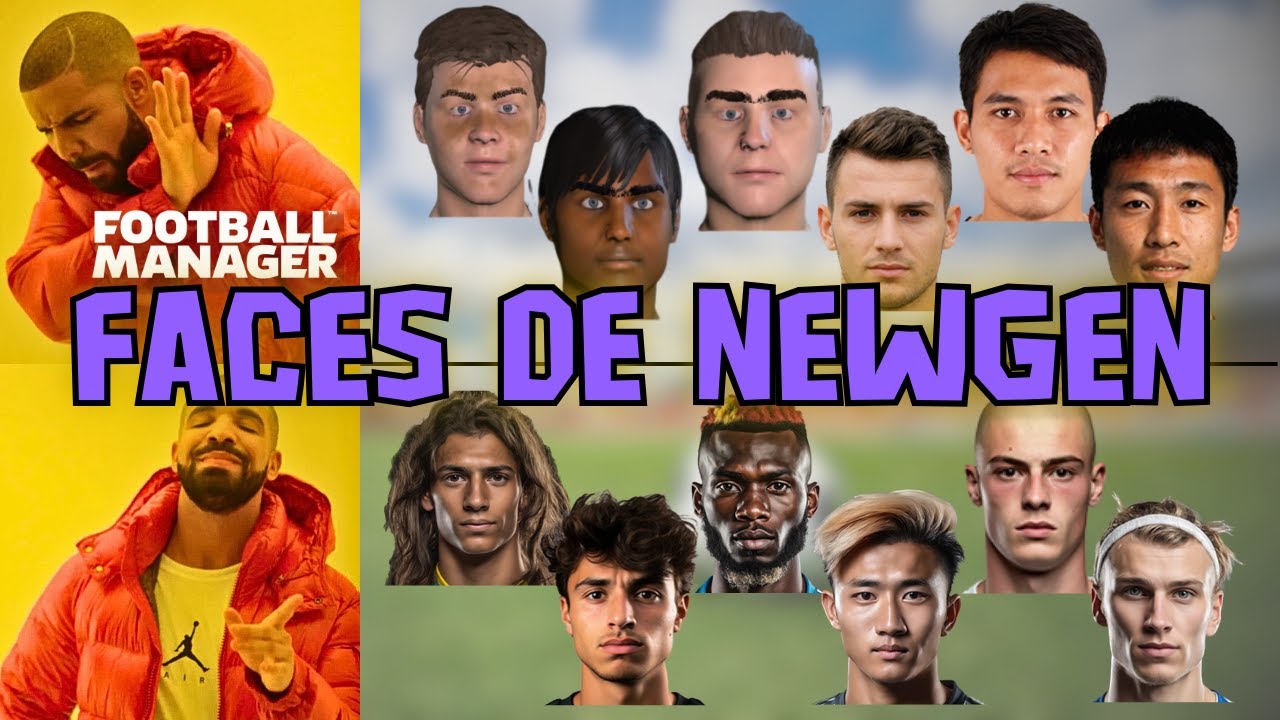 Use faces BOAS nos seus newgens no Football Manager