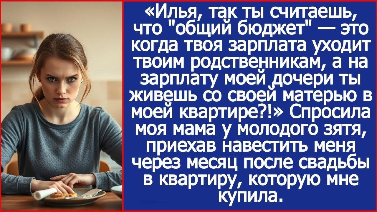 Илья, так ты считаешь, что  общий бюджет  — это когда твоя зарплата уходит твоим родственникам