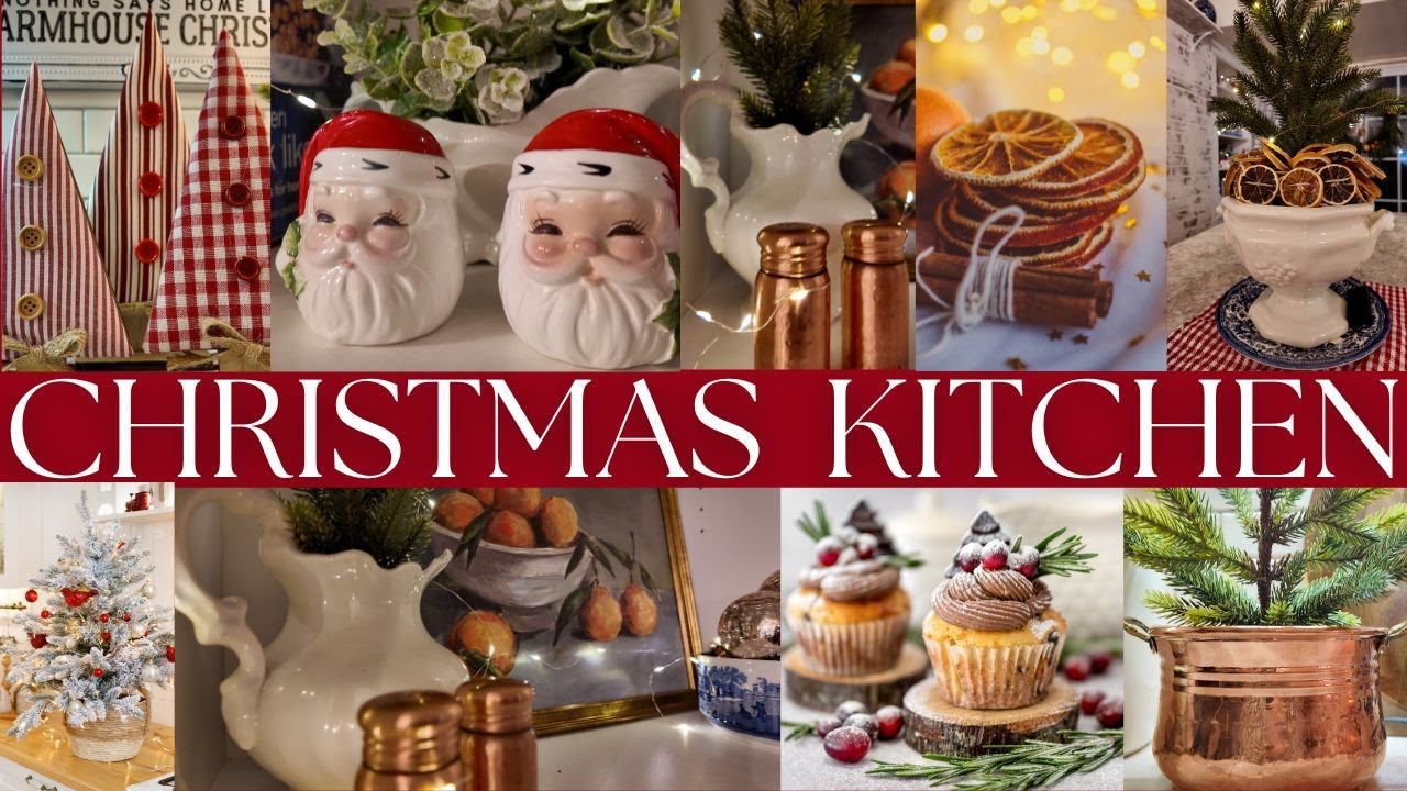🎀🎄NEW 🎀🎄 OLD WORLD CHRISTMAS KITCHEN DECORATE WITH ME | OLD FASHIONED CHRISTMAS KITCHEN