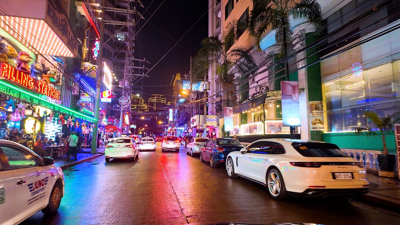 Manila Night Drive | 2.3 Hours with Upbeat Music  Energetic Driving BGM 4K  Philippines Night Tour