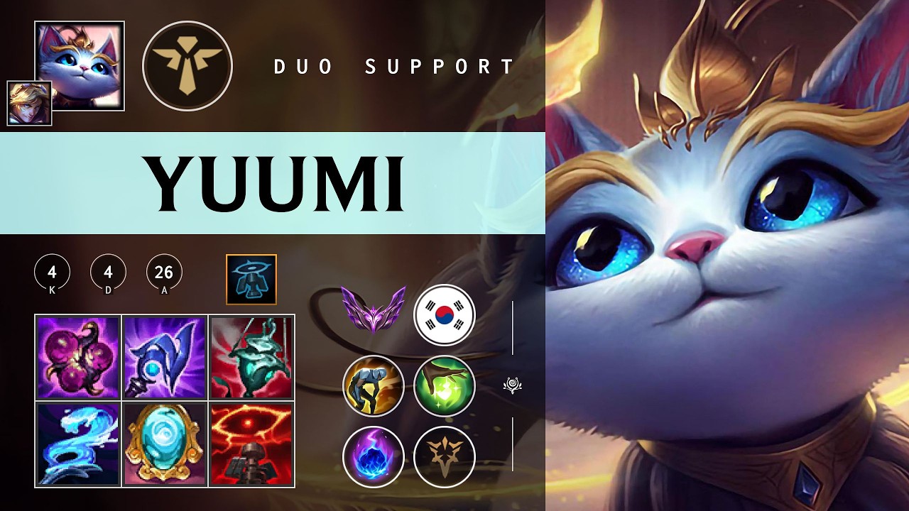 Yuumi Support vs Camille - KR Master Patch 26.03