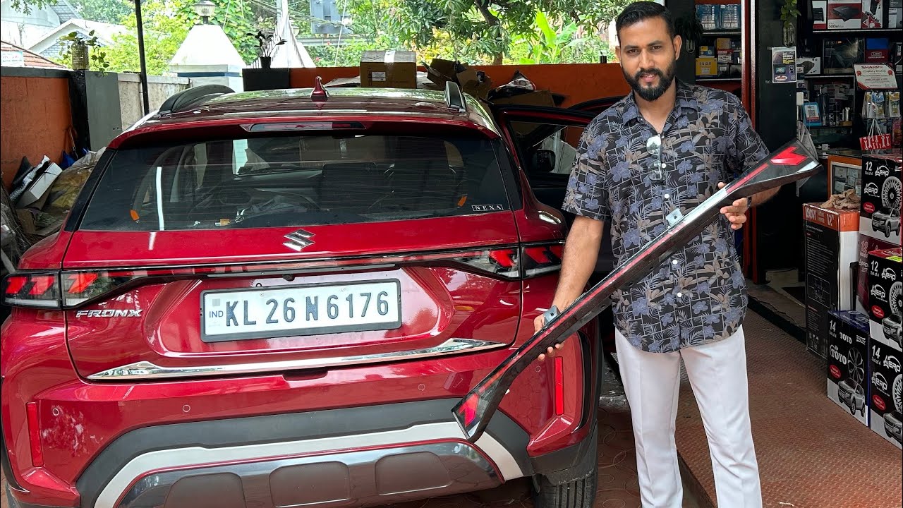 fronx delta plus automatic 🚦കിടിലൻ കളർ ആണ് ട്ടാ RED 🔥 fronx മ്മള് പൊളിക്കും🚘 #modifications