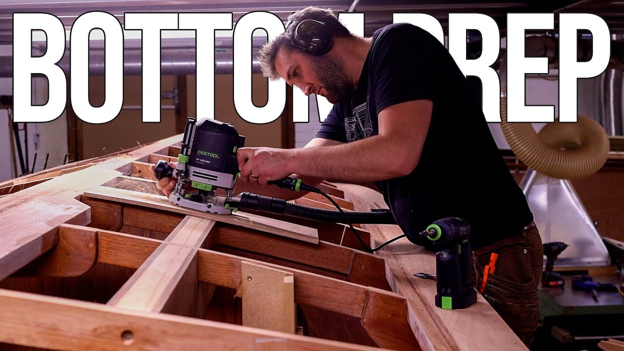 Cutting Limber Holes, Fairing and Preparing For Bottom Planking | Building Temptress Ep35