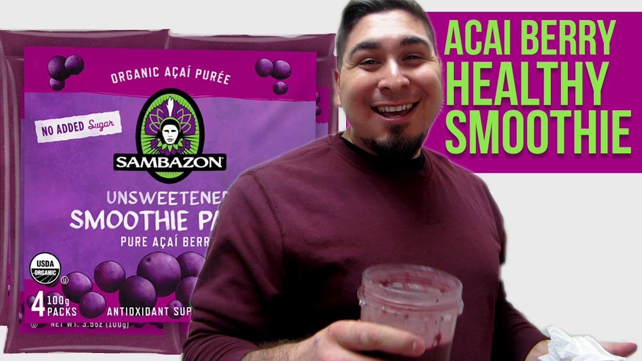 Acai Smoothie - Healthy Smoothie Idea - Paleo Smoothie