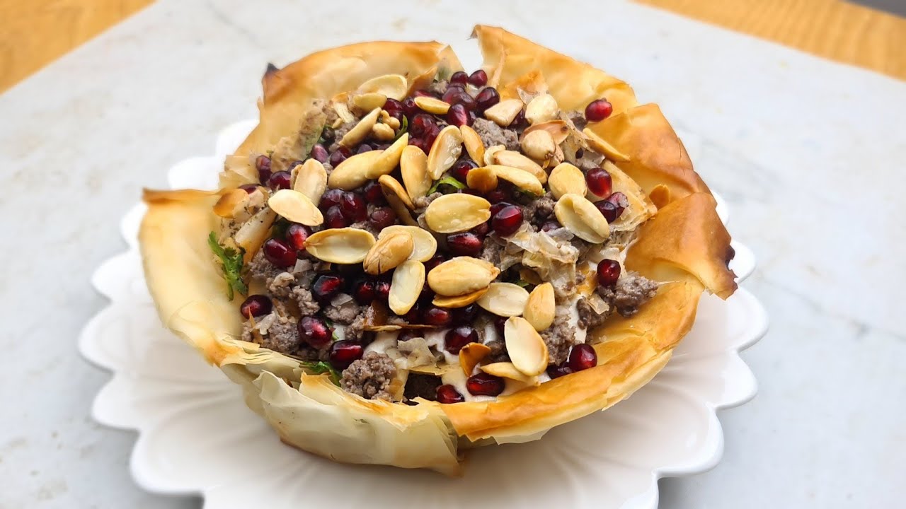 فتة العرايس بالجلاش اللذيذة 😋