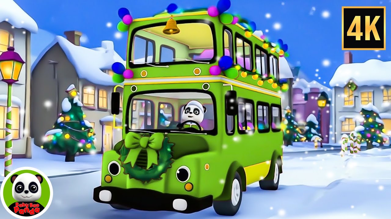 Christmas Santa Wheels on the Bus Baby Bao Panda