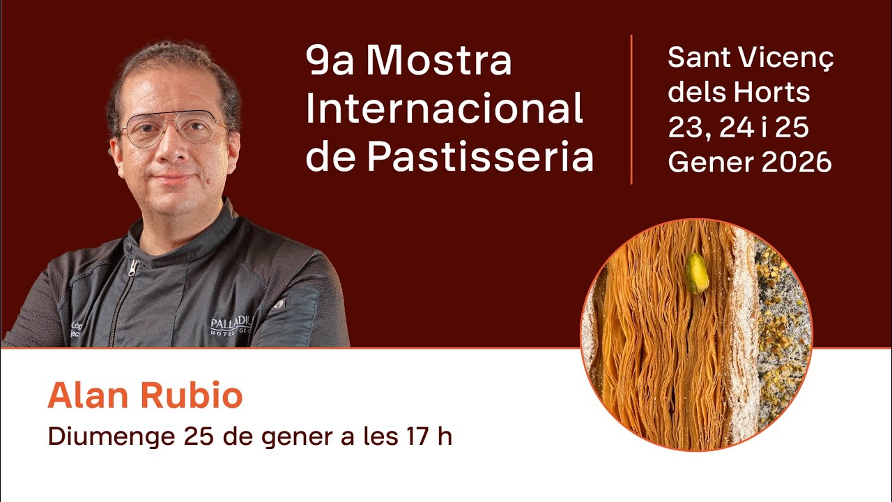 Recepta Alan Rubio, 9a Mostra Internacional de Pastisseria