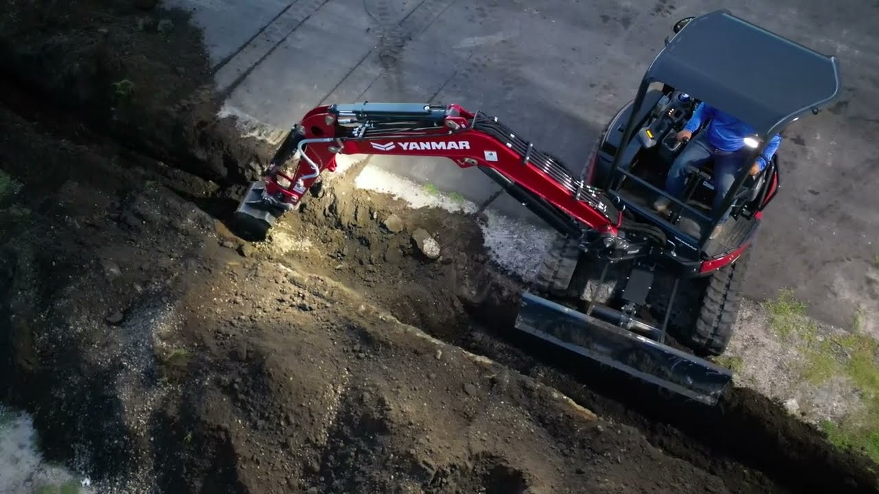 NEW YANMAR VIO35 EXCAVATING 4K 60FPS