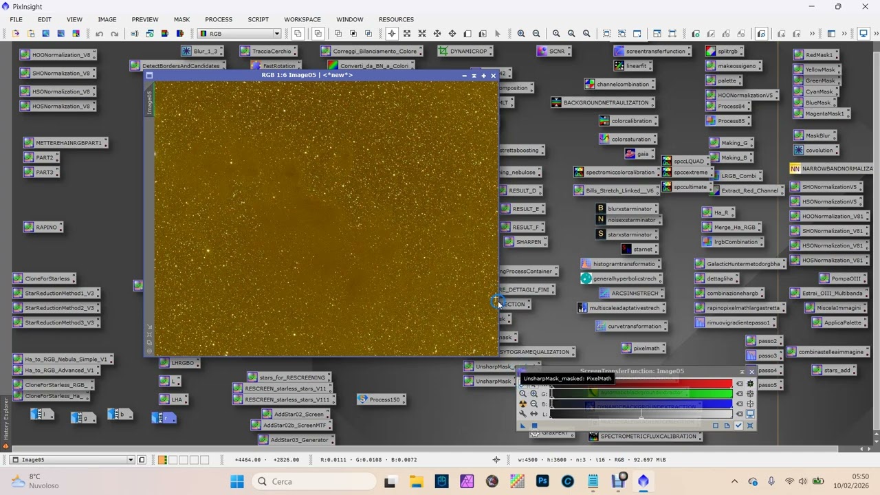 pixinsight photoshop su nebulosa oscura