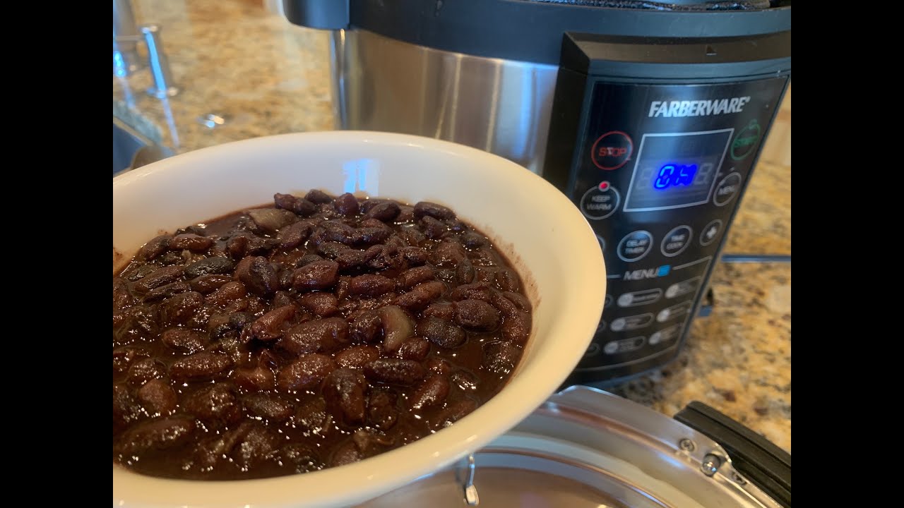FARBERWARE How to Make Vegan Black Beans in Pressure Cooker SO EASY