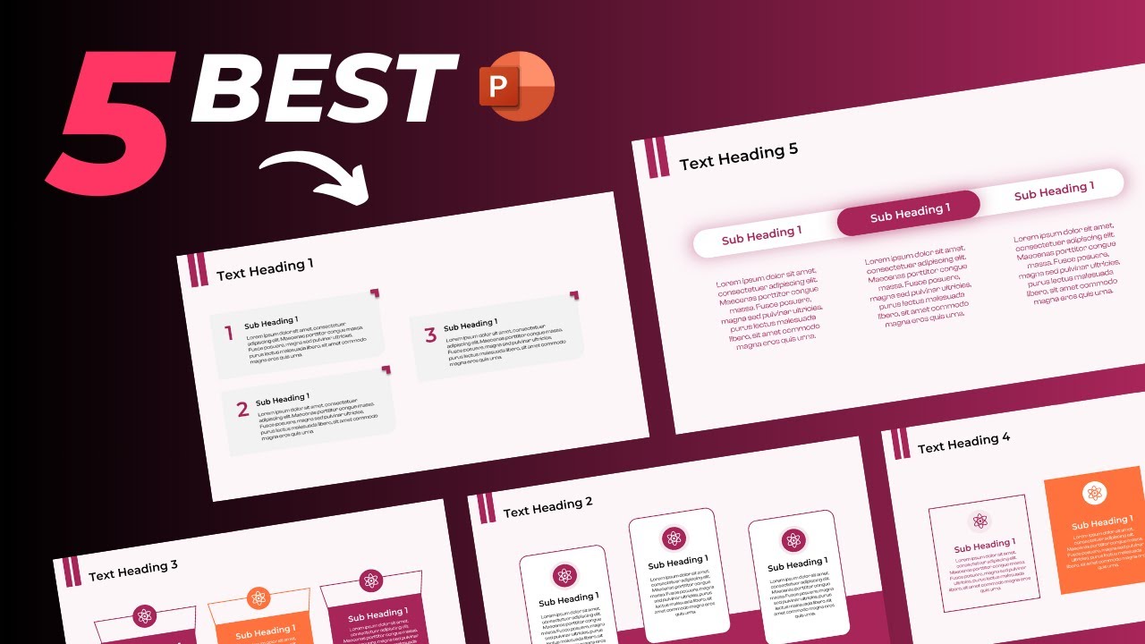 5 BEST Numbered Slide Designs in PowerPoint 🔥 PowerPoint Tutorial For Beginners