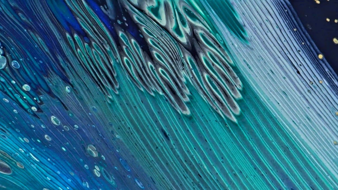 Tempest! 💫 Deep and Moody Acrylic Wandering Straight Pour! WOW!