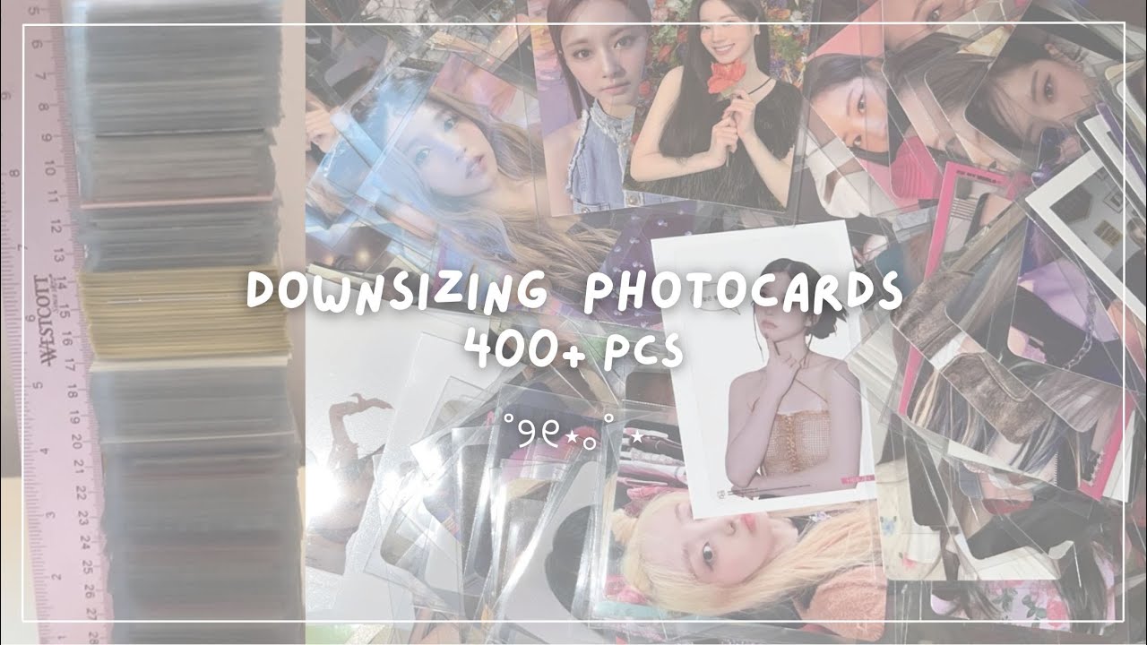 downsizing and dropping my photocard collection. 400+ photocards downsized