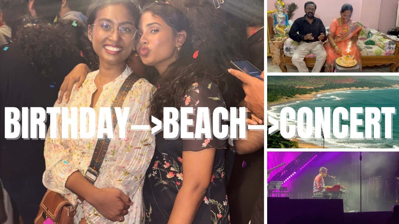 BIRTHDAY + BEACH + CONCERT = PERFECT NIGHT 🎂🌊🎶
