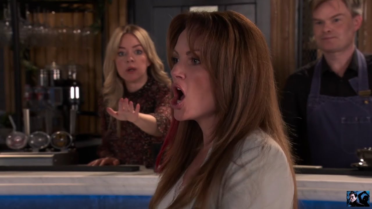 Coronation Street - Naomi Kicks Off In The Bistro
