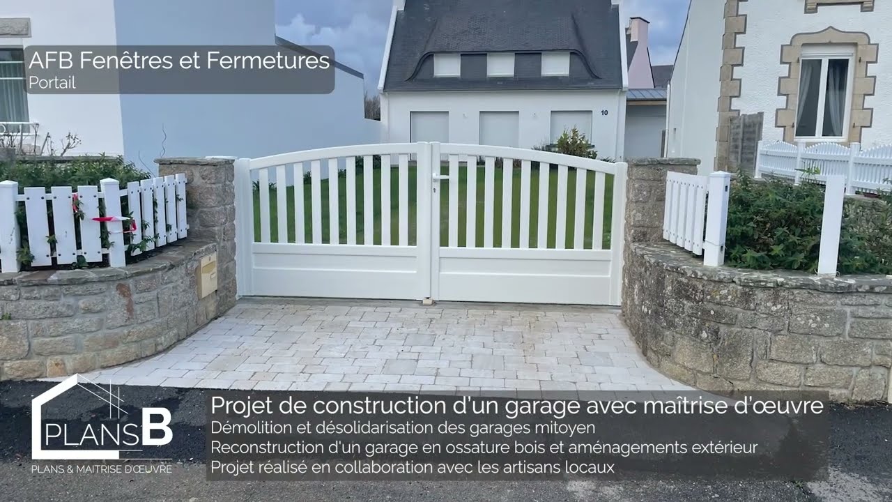 Construction garage en ossature bois