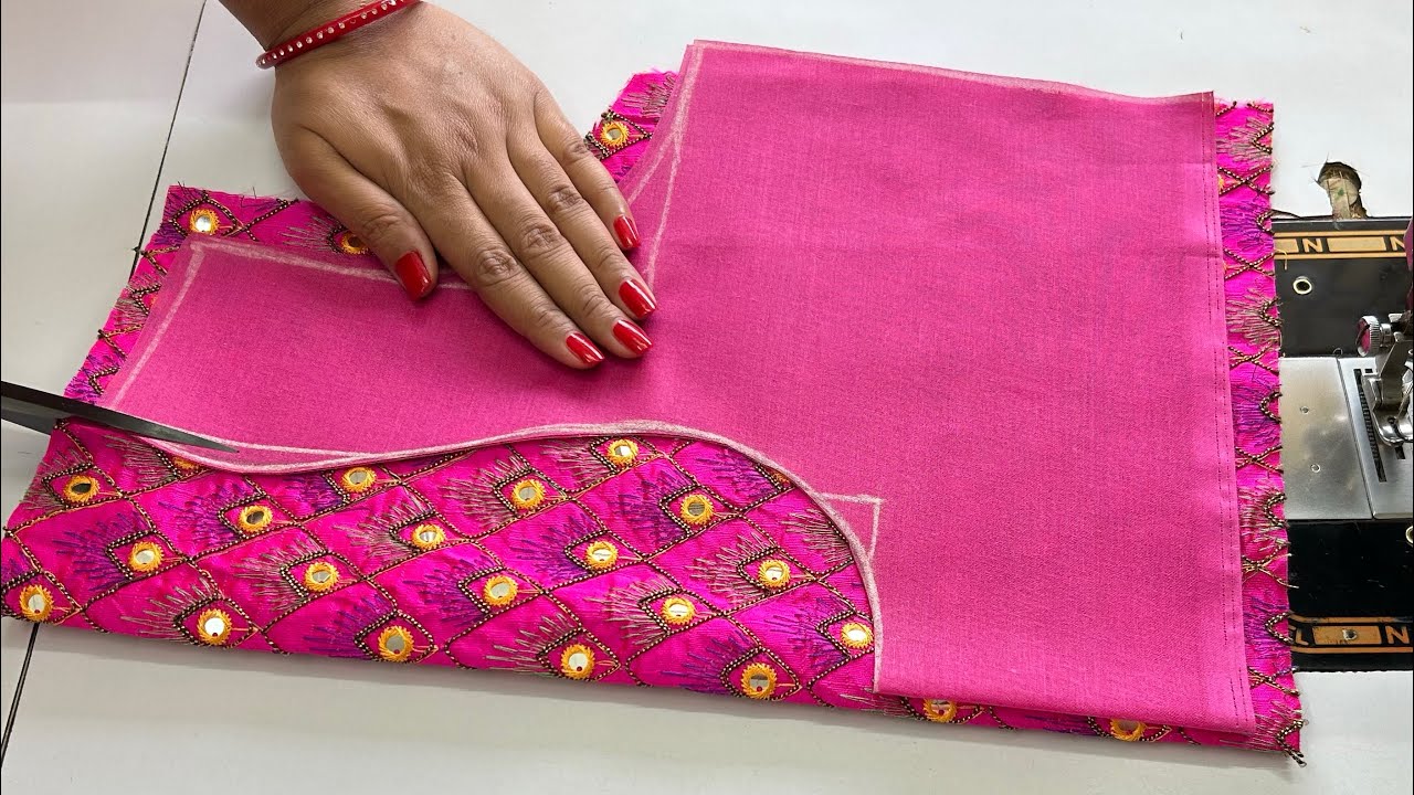 Blouse Back Designs | Latest Blouse Neck Designs | Cutting And Stitching Back Neck Blouse Design