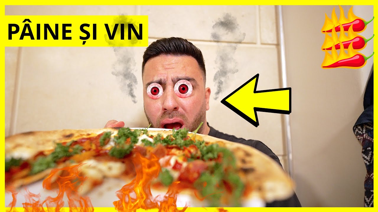 AM MÂNCAT CEA MAI PICANTĂ PIZZA DIN ROMÂNIA! E FOC!!! 🔥 (Pâine și Vin, București)
