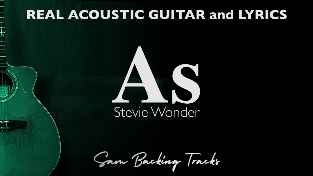 As - Stevie Wonder (Acoustic Karaoke)