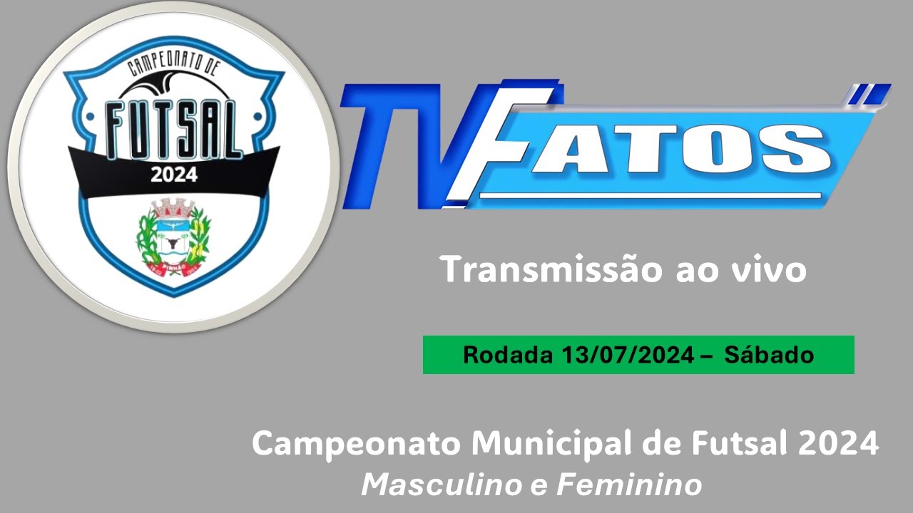 Campeonato Municipal de Futsal 2024 - Sábado - 13/07/24 - Ginasião | Pinhão | Paraná