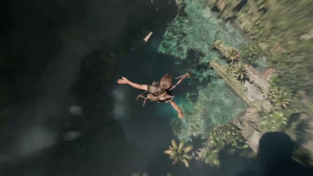 Lara Croft's death jump ! 😱