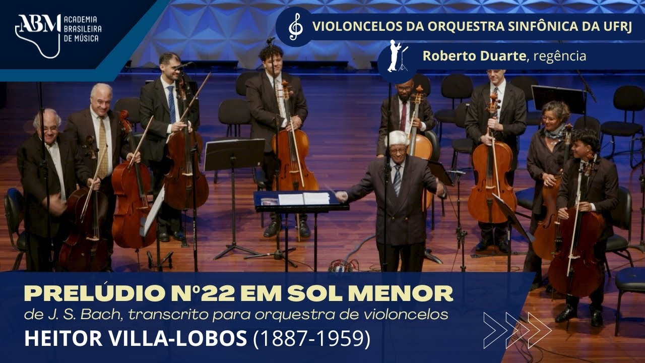 Heitor Villa-Lobos – Prelúdio nº 22 em Sol menor de J. S. Bach | violoncelos da OSUFRJ