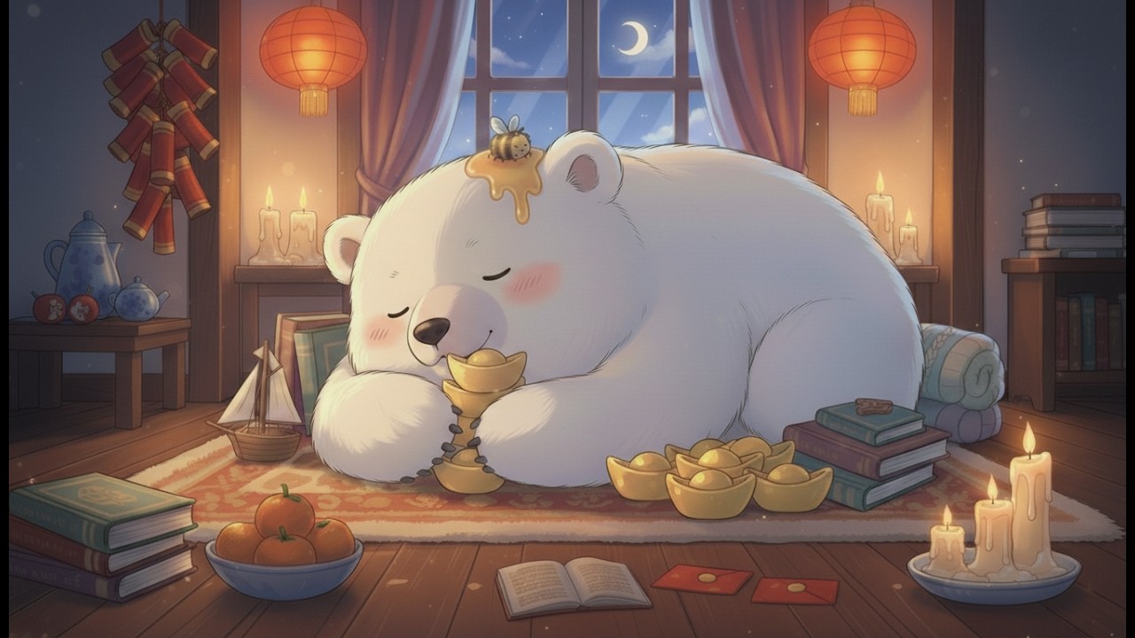 Polar bear and Chinese New Year I Polar Bear Honey Dream 🍯✨