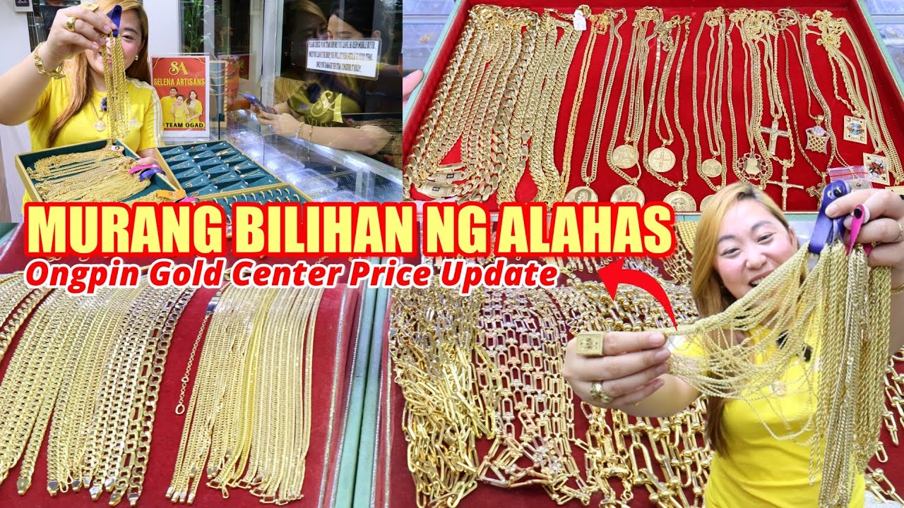 Murang Bilihan Ng Alahas! Ongpin Gold Center Price Update (Real Gold Jewelry) Pwedeng Umorder Online