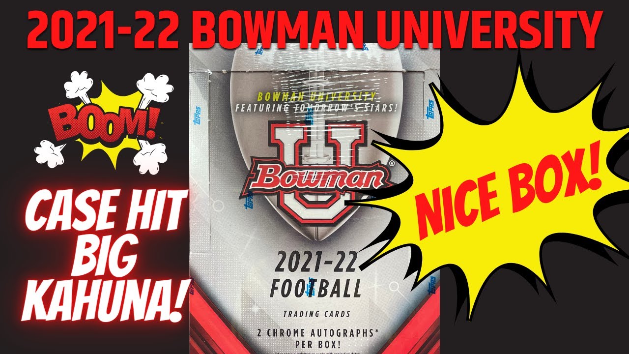 2021-22 Bowman University Football Hobby Box! 💥QB CASE HIT💥 2 Autos!