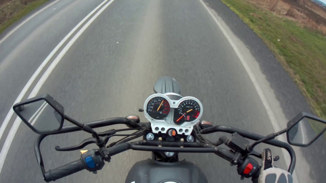 Romet ADV 125@150 Test prędkości maksymalnej wg GPS i urwane siedzenie
