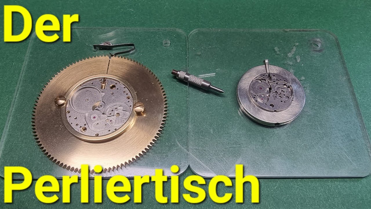 Uhrmacherwerkzeug erkl&auml;rt - Der Perliertisch