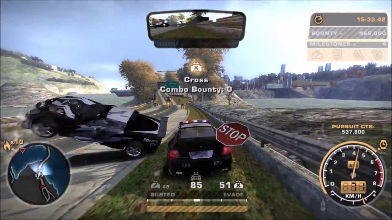 Need for Speed: Most Wanted #3: Heat Level 10 Chase in RPD GTO