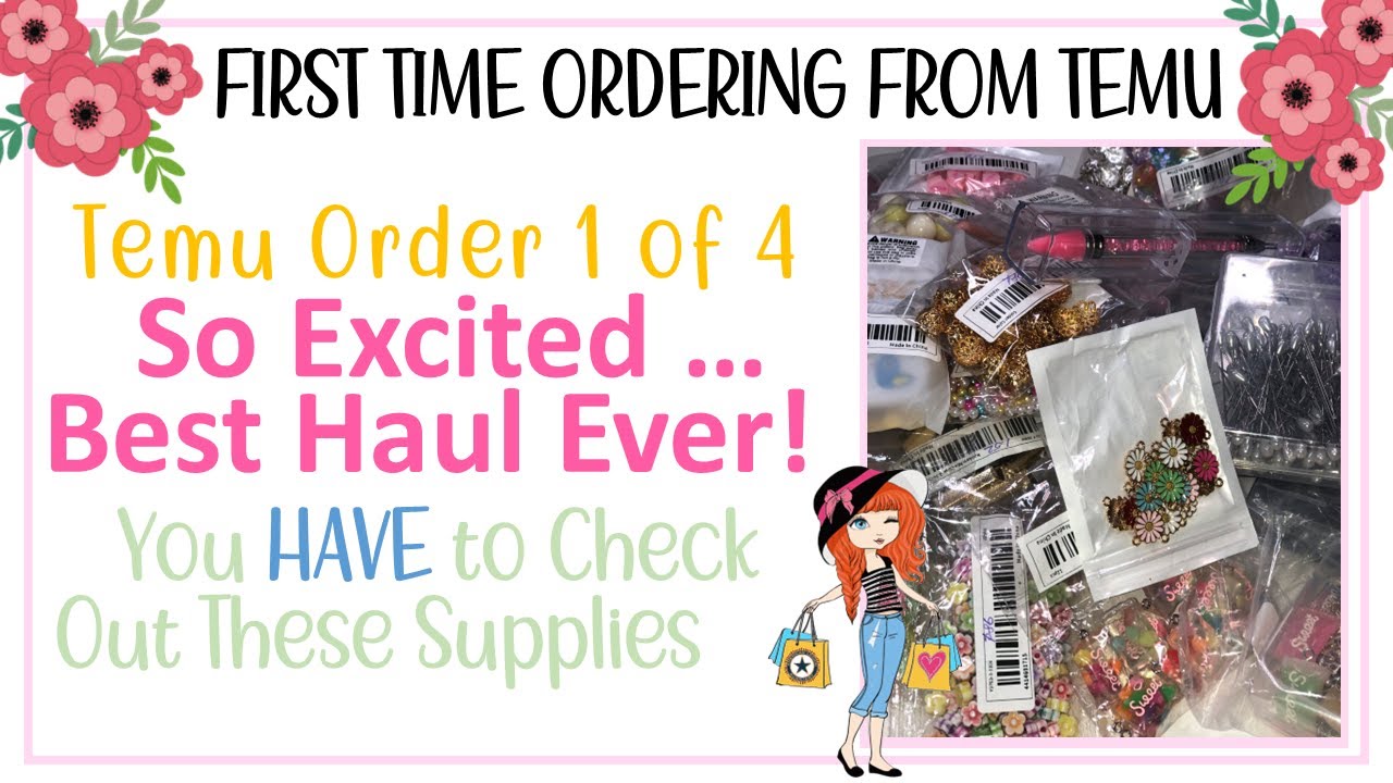 👛TEMU HAUL 2023👛MY 1ST TEMU HAUL👛JEWELRY MAKING SUPPLIES👛LARGE HAUL👛HAUL ORDER 1 OF 4👛