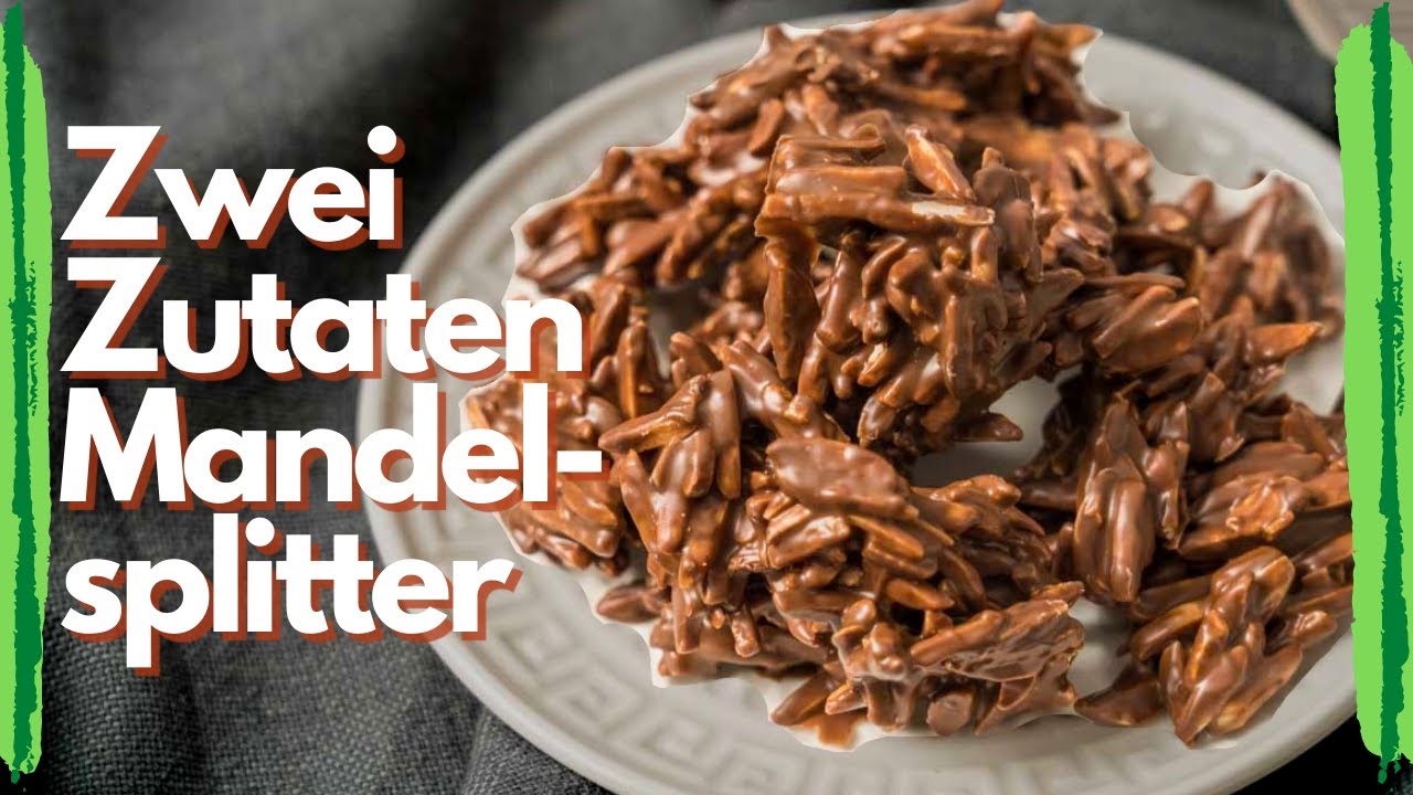 ZWEI ZUTATEN MANDELSPLITTER - Super einfache Mandelsplitter im Handumdrehn