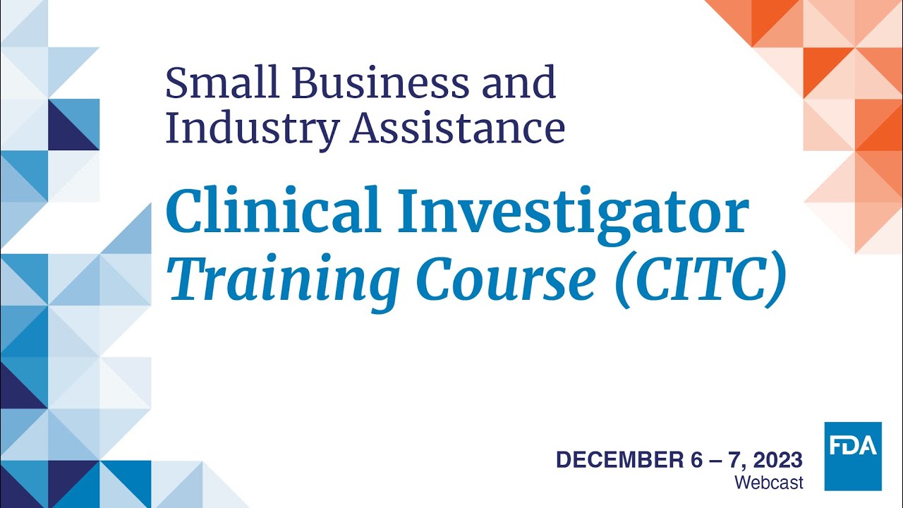 Clinical Investigators Training Course 2023 - Day 2