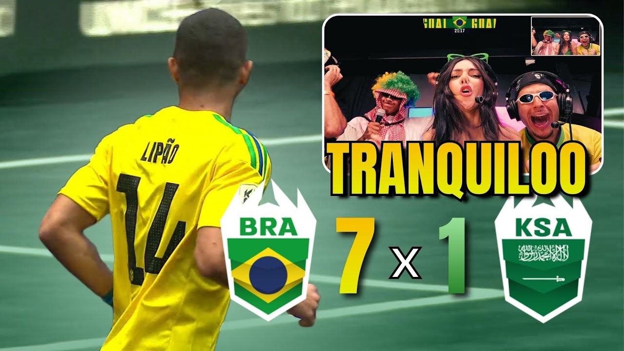 Brasil 7x1 Arábia Saudita | Melhores Momentos | Kings World Cup Nations