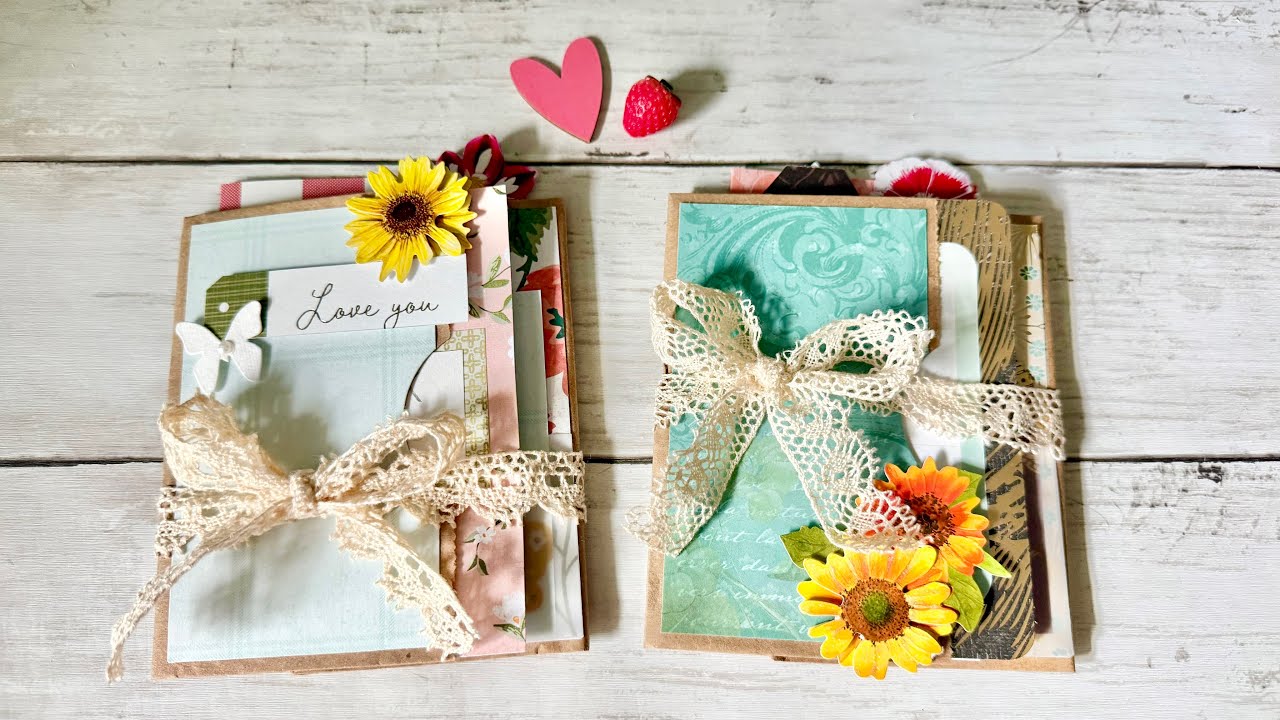 Easy No Score Folio From a Paper Bag (for when you need a mindless stress free craft 😄)