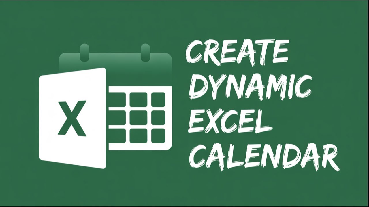 How to Create a Dynamic Calendar in Excel | Fully Automated Step-by-Step Tutorial!