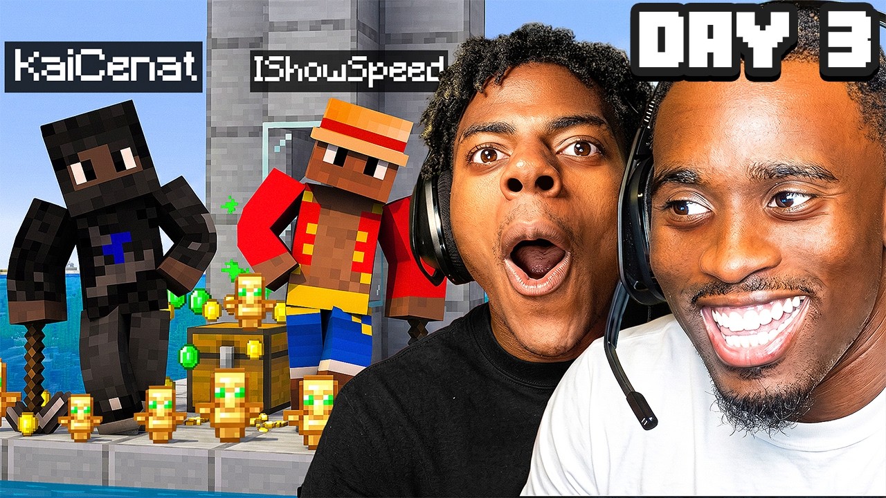 KAI X SPEED MINECRAFT MARATHON BEATING ALL BOSSES *HARDCORE* DAY 3 PART 1