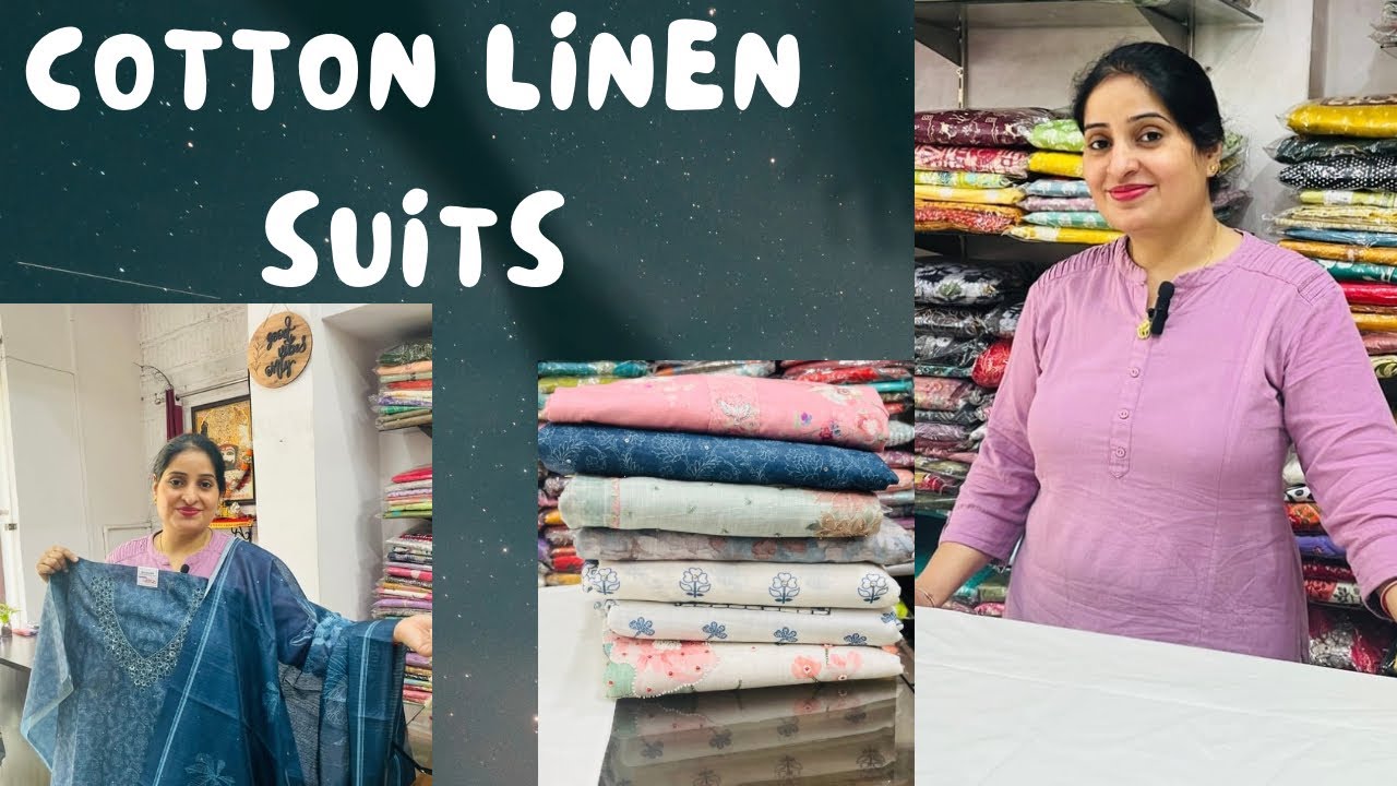 Designer cotton Linen suits 💗