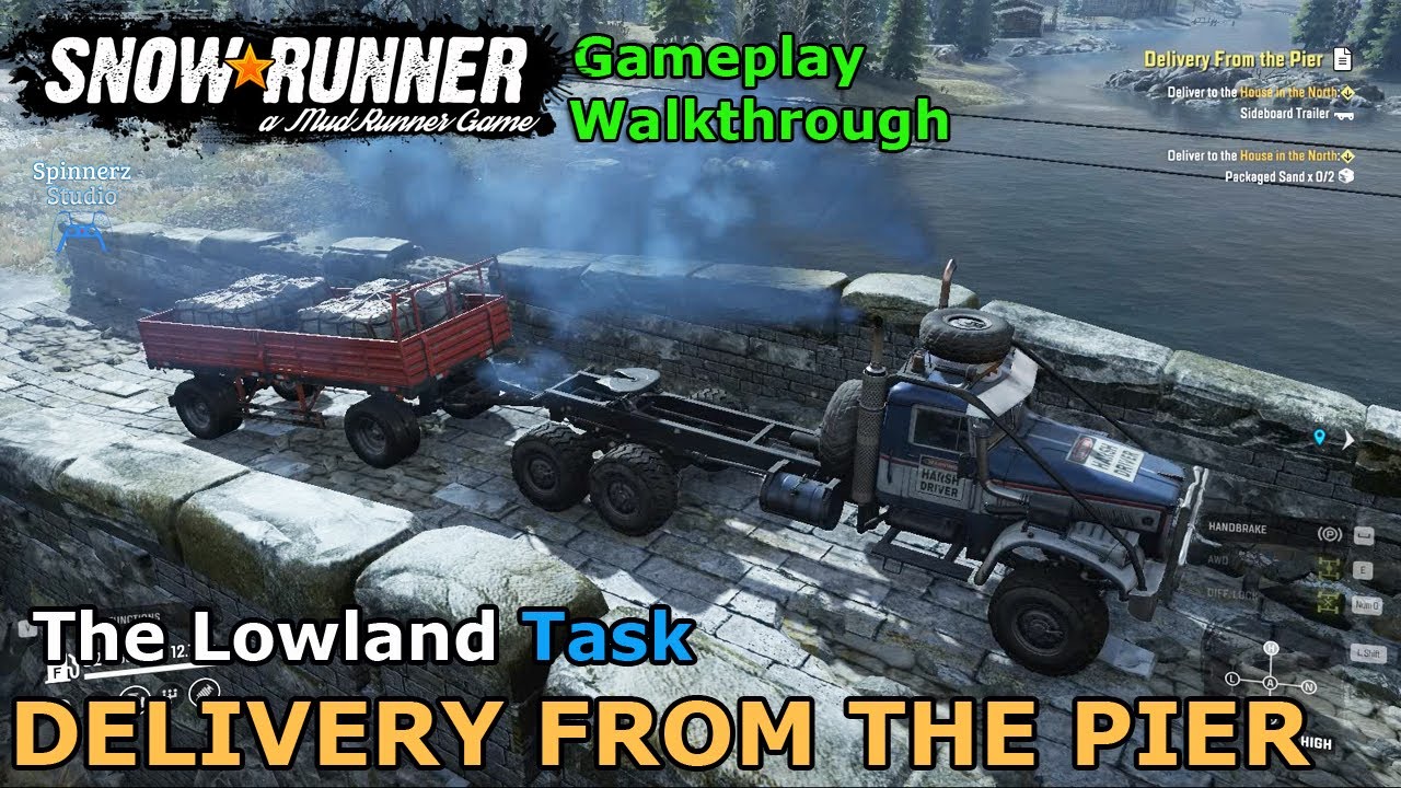 SnowRunner - Delivery From the Pier | The Lowland Task - Maine USA | Phase 6