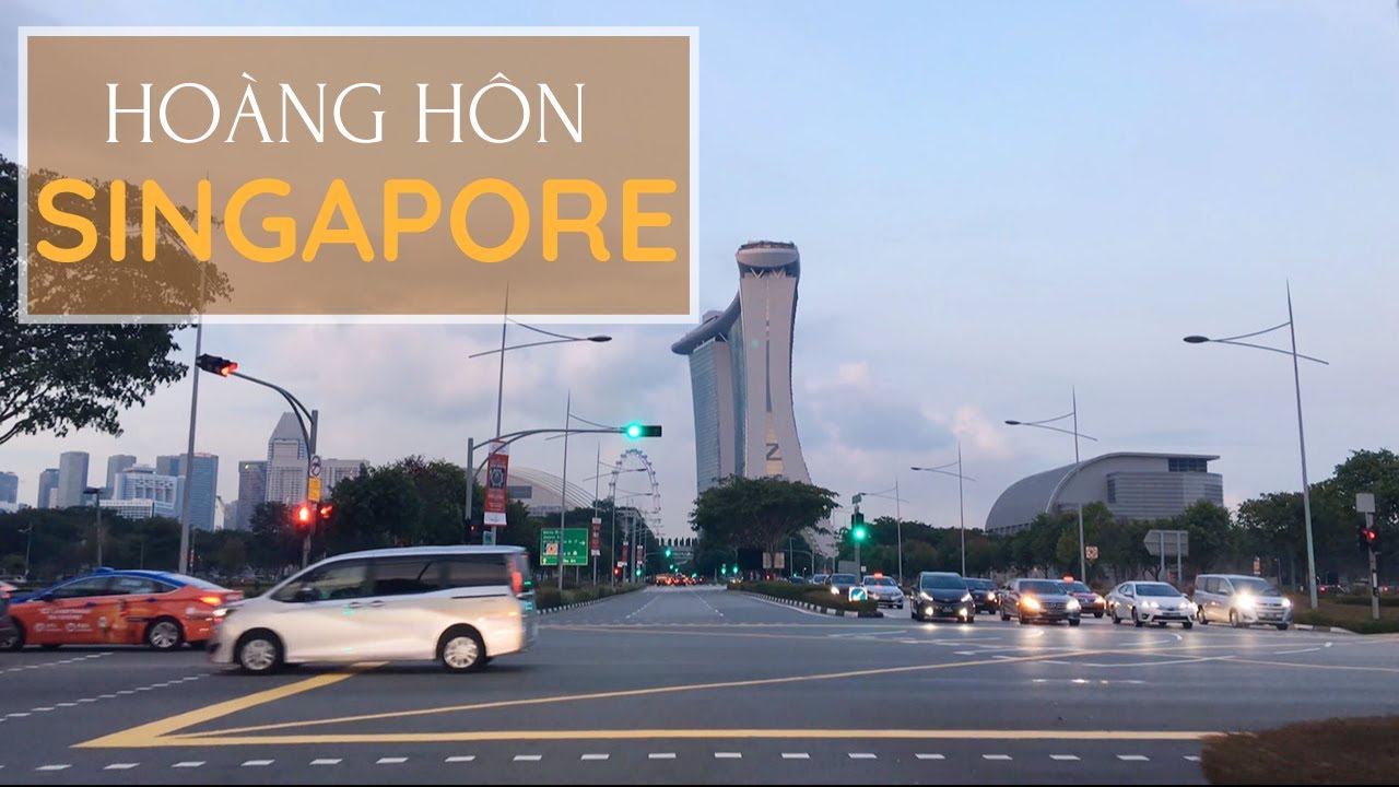 Hoàng Hôn Đường Phố Singapore | 4K ULTRA HD | Du Lịch Phủi Channel
