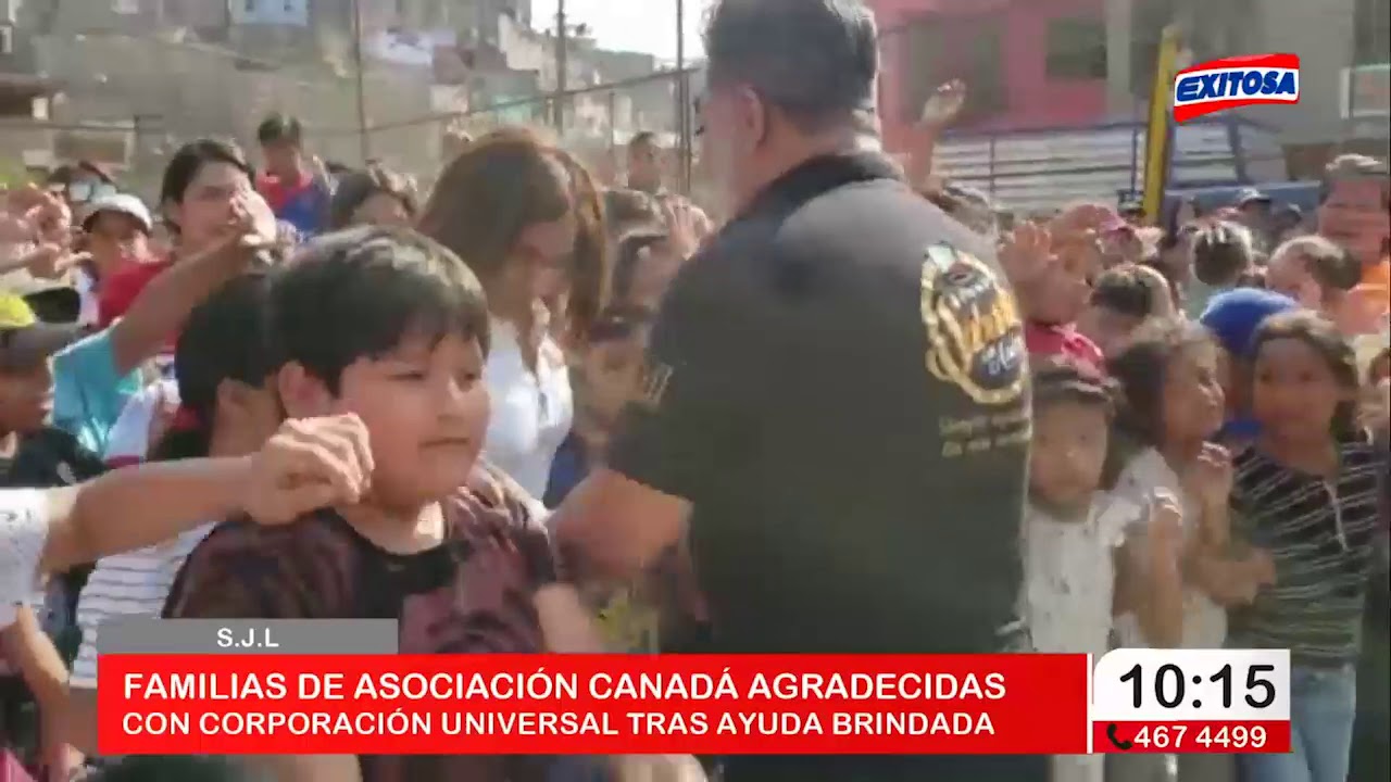 S.J.L | Familias de Asociaci&oacute;n Canad&aacute; agradecidas con Corporaci&oacute;n Universal tras ayuda brindada