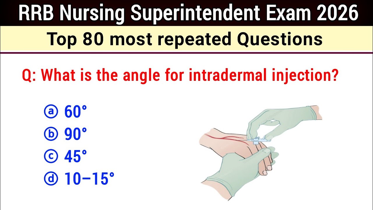 rrb staff nurse exam preparation | rrb nursing previous year question paper | rrb staff nurse MCQs